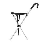 Walking Stick with Seat - Ergonomic Portable Non-Slip Handle - Folding Chair with Walking Stick - for Travel, Hiking, Sitting in Urban Environments, Trails, Parks and Nature Adventures