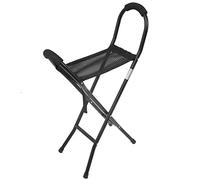 Walking Stick with Seat, Portable Folding Cane Chair Foldable Walking Stick Chairs for Adults Seat Walking Sticks for Men and Women, Cane and Stool Dual-use for Elderly Disable
