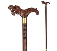 Walking Stick Wooden Leading The Elderly Cane Redwood Crutches Non-Slip Solid Wood Handle powerfully
