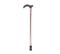 Walking Sticks 1PC 75-90cm Aluminum Alloy Adjustable Walking Stick 2 Section Stable Anti-Skid Crutch Old Man Hiking Cane Height(Coffee)