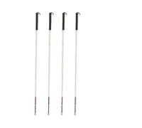 Walking Sticks Light Portable White Cane 125cm138cm 150cm with Rotating Roller Tip for the Blind Telescopic Pole Walking Stick Elderly Old Man(4pcs 138cm)