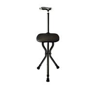 Walking Sticks Seat Collapsible,Aluminum Alloy Portable Seat Crutches, Suitable for The Elderly To Rest And Travel, Can Bear 300 Pounds