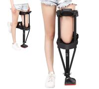 Walking Sticks, The Adjustable Single Leg Telescopic Walker Crutches Hand Free Knee Crutch for Injury Supports Up