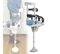 Walking Sticks, The Alternative to Crutches, Non-Slip Knee Crutches Leg Mobility Support for Adults and Elderly Injury Ankle Fracture(Right Leg)