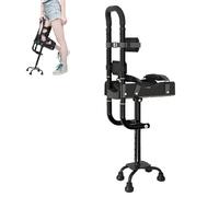 Walking Sticks, The Anti-Slip Knee Walker, Pain Free Knee Crutch Leg Knee Mobility Support for Elderly Injury Ankle Fracture(Left)