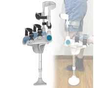Walking Sticks, The Hands Free Knee Alternative to Crutches, Adjustable Height Knee Walker, Leg Knee Mobility Support for Elderly Injury Ankle Fracture(Left Leg)