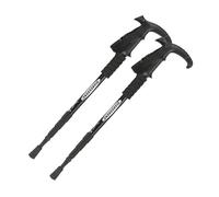 Walking Sticks, Walking Poles with Cork Handle - 4-Section Collapsible Aluminum, 2-Piece Set | Portable Travel Canes for Hiking, Camping, & Backpacking Trips, Ergonomic & Robust