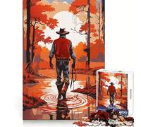 Walking Through A Swamp Jigsaw 1000 Pieces for Adults Focus Ability Time Well Spent Interlock Well Xmas Surprise (50x75cm)