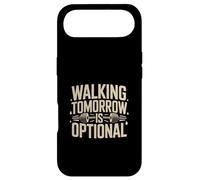 Walking Tomorrow Is Optional Gym Workout Quote Case for iPhone Air