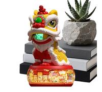 Walking Toy, Electric Sensory Lion Dance with Music and Light, Early Learning Toy with Interactive Design, Boys Girls Daycare Centers Birthday Holiday Chinese New Year Playroom Nursery Home