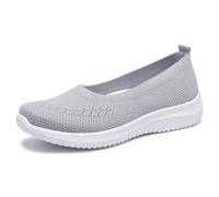 Walking Trainers For Women Mesh Slip On Sneakers Lightweight Wedge Trainers