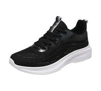 Walking Trainers for Women, Wide Fit Arch Support Orthopedic Sneakers Comfortable Dance Work Outdoor Soft Ladies Running Shoes Comfy Summer Gym Tennis Platform Sport Summer Shoes Black
