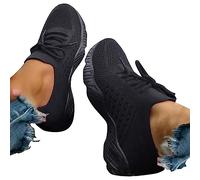 Walking Trainers Womens Breathable Mesh Walking Trainers with Integrated Arch Bandage Provides Dynamic Support That Moves with Your Sports+and+Outdoors Black