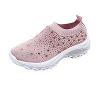 Walking Trainers Womens Extra Cushioned Walking Shoes for Senior Women Easy Hook and Loop Closure for Arthritic Hands Maximum Shock Black Womens Trainers