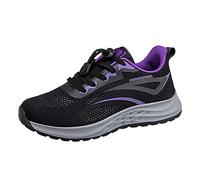 Walking Trainers Womens High Performance Walking Shoes for Fitness Lightweight Flexible with Heel to Toe Drop Optimised for a Powerful Plantar Fasciitis Shoes Black