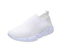 Walking Trainers Womens Leather Walking Shoes with Polished Look for Work Smart Enough for Office Yet Comfortable Commuting with Hidden Womens Sport and Outdoor Shoes White
