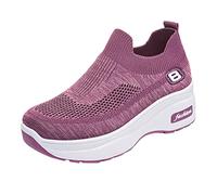 Walking Trainers Womens Vegan Walking Shoes with Bio Based Cushioning Environmentally Friendly Materials Delivering High Performance and Work Trainers Purple