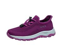 Walking Trainers Womens Walking Trainers with High Abrasion Resistant Toe and Heel Extends Shoe Life for Frequent Walkers or Those with Womens Sport and Outdoor Shoes Purple
