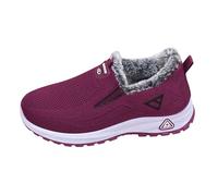 Walking Trainers Womens Walking Trainers with Reflective Weaving Throughout Upper High Visibility Safety for Night Time Urban or Women Sneakers Purple