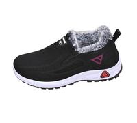 Walking Trainers Womens Walking Trainers with Reflective Weaving Throughout Upper High Visibility Safety for Night Time Urban or Woman Shoes Black