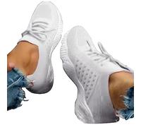 Walking Trainers Womens Waterproof Walking Shoes with Anti Static and Oil Resistant Sole Meets Safety Standards for Certain Work Ladies Running Trainers White