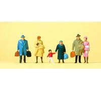 Walking Travellers (6) Standard Figure Set Preiser 14043