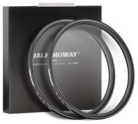 Walking Way 58mm White Mist Diffusion Filter Set (Soft 1 & 2), Soft Focus Dreamy Fog Effect Lens Filter 2pcs, Softening Diffuser For Video/Vlog/Portrait, Ultra-Slim Frame, HD Glass