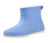Walking Wellies Womens Waterproof Ankle Boots Women Ladies Garden Shoes Winter Women Boots 2024 Fashion Temperament England Rain Mid Calf Non Slip Wear Water Shoes Rain for Boys (Blue,5)