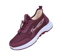 Walking Winter Sneakers For Men Uk，Fur Lined Men Snow Shoe，Anti-Slip Fully Fleece Lined Trekking Backpacking Hiking Boot With Adjustable Quicker Lace Up ，Cold-Resistant Joggers Snowshoes