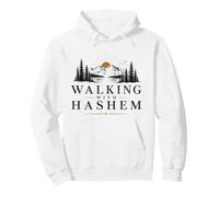 Walking With Hashem Jewish Camper Hiking Camping Catskills Pullover Hoodie