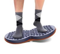 WALKINGDESK Anti Fatigue Balance Board Standing Desk Mat Office, Wooden Wobble Board Comfort Floor Mat to Relieve Foot, Knee, Back Pain, Rocker Board, Standing Desk Accessories, Blue