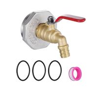 walkinginrain 2" Drum Faucet, 3/4" Brass Barrel Spigot Faucet, for 55 Gallon Drum