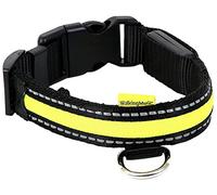 walkingMate Soft Nylon LED Collar, 25 mm x 34-41 cm, Green
