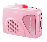 Walkman Portable Cassette Player with AM/FM Radio & Tape Recorder, Built-in Mic, Voice-Activated Recording, 3.5mm AUX, Battery/USB Powered