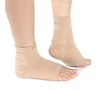 WalkMii Achilles Tendon Protector (1 Pair)- Compression Gel Cushion Padded Support for Bursitis,Achilles Tendonitis, Blister Prevention (Men & Women)-S/M