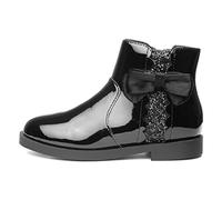 Walkright Lauren Girls Black Patent Ankle Boot - Size 6 Child UK - Black