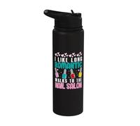Walks to the Nail Salon - Nail Technician Nail Polish Stainless Steel Insulated Water Bottle