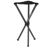 Walkstool - Basic Model - Black - 3 Legged Folding Stool in Aluminium - Height 60 cm - Foldable Stool - Maximum Load 175 kg - Made in Sweden