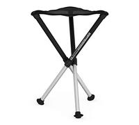Walkstool - Comfort Model - Black and Silver - 3 Legged Folding Stool in Aluminium - Height 55 cm - Foldable Stool - Maximum Load 225 kg - Made in Sweden