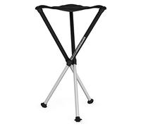 Walkstool - Comfort Model - Black and Silver - 3 Legged Folding Stool in Aluminium - Height 75 cm - Foldable Stool - Maximum Load 250 kg - Made in Sweden