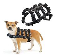 Walktime, Dog Harness for Small Medium Large Dogs No Pull, Dog Weighted Vest, Tactical Dog Harness for Pit Bulls with Pockets (Adjustable Weights) - Weight Loss, Exercise, Walking, Muscle