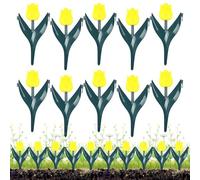 Walkway Edging, Artificial Flower-Shaped Border - Garden Border Edging,for Beds Outdoor Retaining Yard Mulch Patio Grass Plant Pool