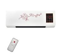 Wall Ac Unit, Ductless Portable Ac with Remote Control and 8H Intelligent Timer, Adjustable Temperature & Low Noise, Bladeless Wall Mount Fan for Home Office Bedroom Living Room
