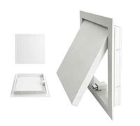 Wall Access Panel Inspection Hatch Push to Open 200x200mm 300x300mm Access Panel Paintable，Flush Fit Access Door, Drywall Walls Ceilings Service Cover Electrical Plumbing HVAC(Cream,400x400mm)