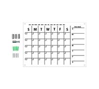 Wall Acrylic Weekly Planner Board Clear Dry Erases Calendar Planner Reusable Daily to Do List for Organization (B, L)