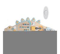 Wall Activity Board - Wooden Dinosaur Shape Toy for Early Learning,Activity Wall Sensory Board - for Kids Girls Family Home Living Room Bedroom Classroom Playroom Preschool Kindergarten