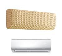 Wall Air Conditioner Cover - Retractable Indoor Unit Protector for Dust Prevention | Polyester Fabric with Adjustable Strap Design, Full Coverage Shield, Home Office Commercial for Equipment Guard