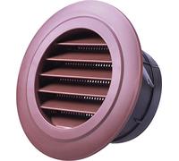Wall Air Vent with Built in Mesh Screen 100mm Diameter - Ideal for Ventilation in The Home and Helping to Reduce dust Intake (Brown)