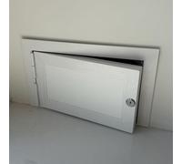 Wall Aluminum Access Panel 16x30 16x32 22x36 24x24 24x36 30x30 in, Wall Hole Cover Plate for Conceal Plumbing Electrical, Lockable Attic Access Door(WxH(22x28in))
