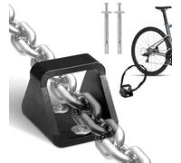 Wall Anchor Bicycle Made of 5 mm Thick Steel, Sturdy Wall Anchor, Ground Anchor, Anti-Theft Protection for Bicycles, Robust Floor Wall Anchor for Motorcycles Bicycle Lock, with 2 Mounting Screws